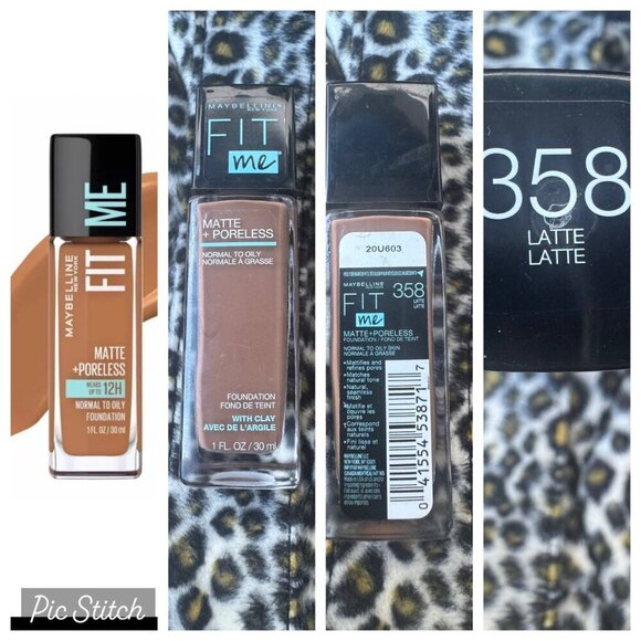 Maybelline New York Other - Maybelline Fit me matte + poreless normal to oily skin foundation Shade 358